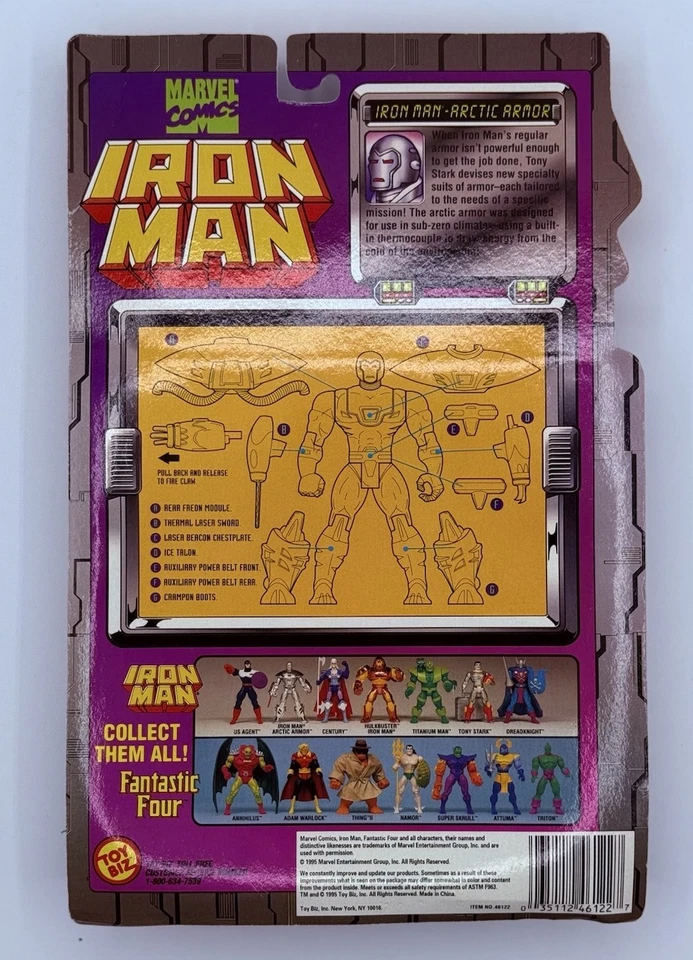 Toy Biz Marvel Comics Iron Man armadura ártica con armadura extraíble NUEVO Foto 2 de 2