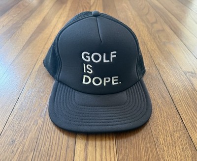 Trap Golf Trucker Hat Golf Is Dope Rare Original Black
