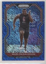 2020 Panini Prizm Rookie FOTL Blue Shimmer 9/25 Marlon Davidson #347 a8r