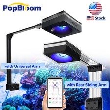 PopBloom RL90 WiFi Reef LED Aquarium Light Full Spectrum Reef Coral Tank Arm Kit