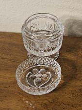 Avon Fostoria Stemmed Cut Glass Floral Vanity...
