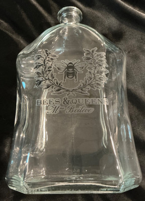 Don Sergio Tequila Reposado Empty Bottle w/ Bees & Queen Mme. Boileve Label