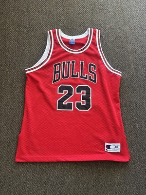Michael Jordan Chicago Bulls Champion Authentic Jersey 48 XL Vtg 90s Stitched