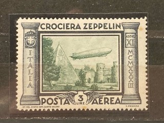 Argentinien 1933 Zeppelin Luftpost Originalgummi Postfrisch