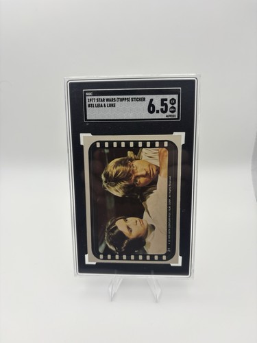 1977 Topps Star Wars Stickers #31 Princess Leia comforts Luke! — SGC 6.5
