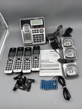 Panasonic KX-TG994SK DECT 6.0 Bluetooth 4-Handset Cordless Phone Bundle