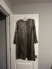 Ganni leopard silk Dress