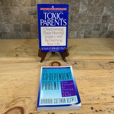 Toxic Parents + Co-Dependent Parent-Self-Help Book Lot- Susan Forward & Bechnel