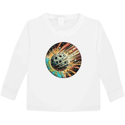 ''Asteroid Impact'' Kinder / Kinder Langarm Baumwolle T-Shirts (KL061621)