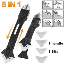 1pc 5-in-1 Caulking Tool Kit Sealant Remover Silicone Scraper - NEW