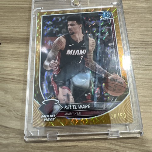 Kel'el Ware 2025 Bowman Chrome #BCV-90 Gold Geometric Refractor 20/50