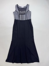 Traditional Landhaus Dirndl Dress Grey Austrian Style Long Trachten EU 40 L