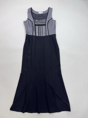 Traditional Landhaus Dirndl Dress Grey Austrian Style Long Trachten EU 40 L
