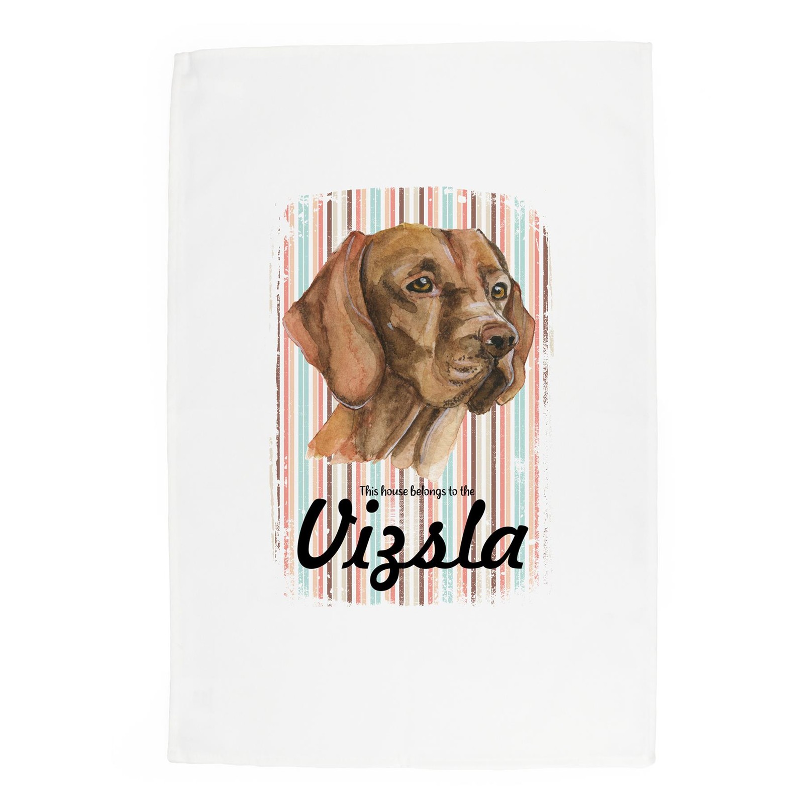 Vizsla Tea Towel - Novelty Dog Themed Gift Kitchen Linen/Dish Cloth