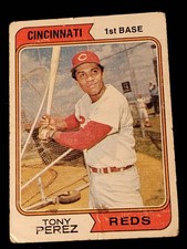 1974 Topps Baseball - #230 Tony Perez - Cincinnati Reds Poir Condition 