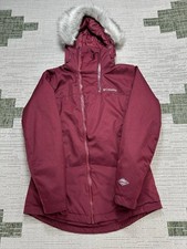 Columbia Emerald Lake Jacket Womens Small Red Omni-Tech Insulated Parka