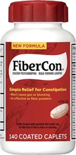 FiberCon Fiber Therapy Coated Caplets, Safe, Simple & 140 Count (Pack of 1)