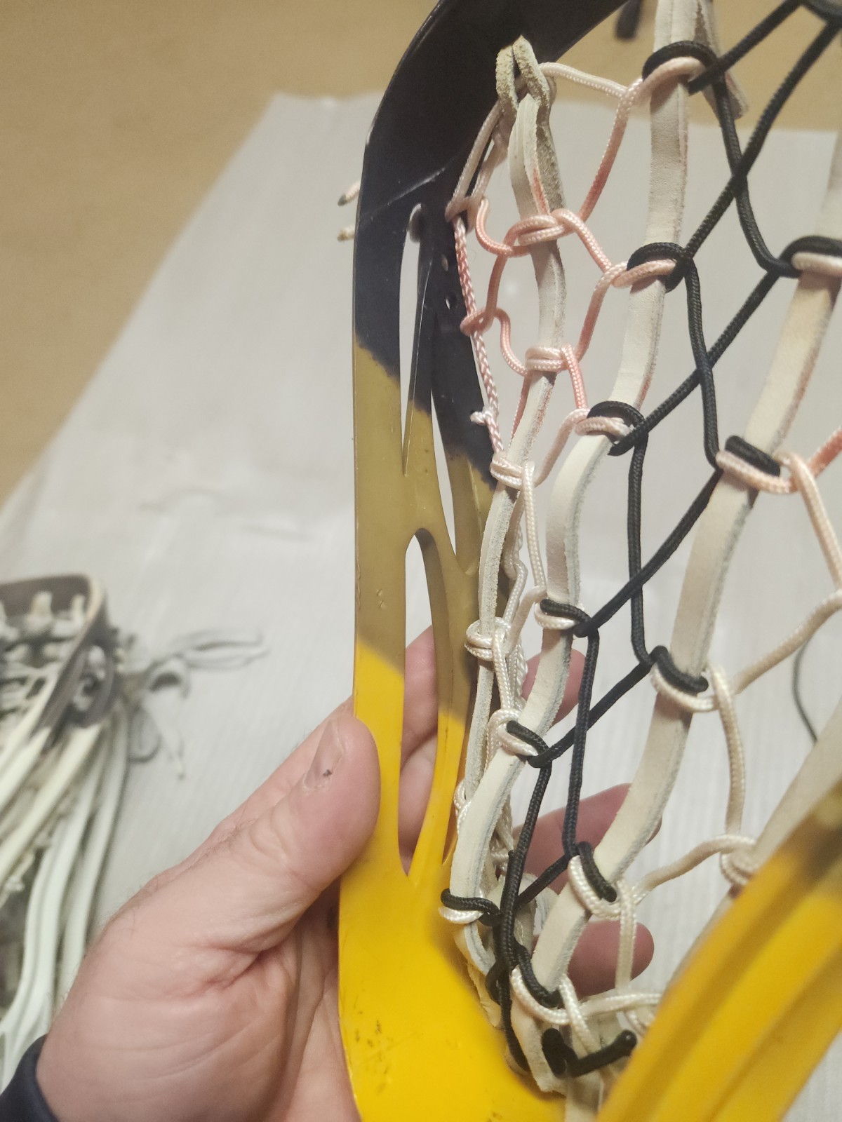 Lot Of 3 Vintage Strung Warrior Lacrosse Heads