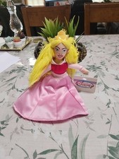 NWT Disney Store Mini Bean Bag Princess Aurora Sleeping Beauty 10" New W/ Tag