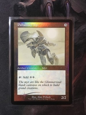 MTG Palladium Myr FOIL Retro WPN & Gateway Promo WPN 3 NM