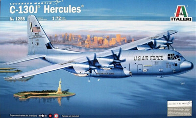 Italeri 1255 1:72 Lockheed C-130J Hercules RAF, USAF, Italian AF Schemata