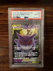 2018 POKEMON JAPANESE SUN & MOON TAG BOLT #038 GENGAR & MIMIKYU GX PSA 10