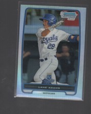 LANE ADAMS 2012 BOWMAN CHROME PROSPECTS REFRACTOR CARD #BCP139 