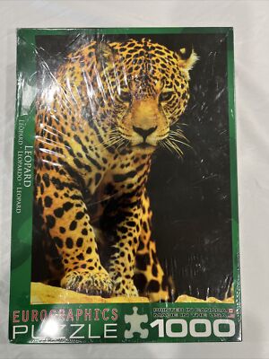 Leopard 1000 Piece Puzzle 19 1/4  X 26 5/8  Euro Graphics,  New Sealed Box