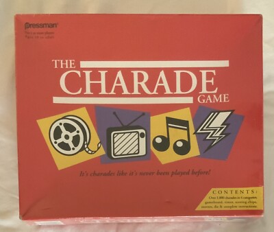 The Charade Game by Pressman - 1992 New & Sealed