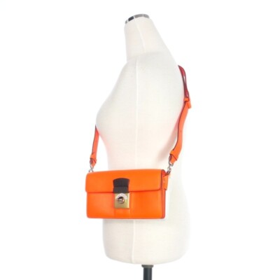 Maison Margiela NEW LOCK Shoulder Bag Crossbody Bag UNI Orange/White