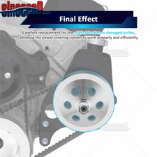 Deep Offset Fit Big Block Chevy Keyway Power Steering Pulley Short Water Pump