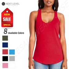 NEW Next Level Women's Gathered Racerback Tank Top N-6338