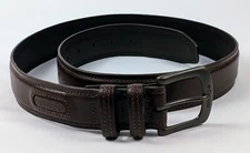 Columbia Sportswear  Mens Size M 34-36 Brown Leather Work Belt 1.5" Wide