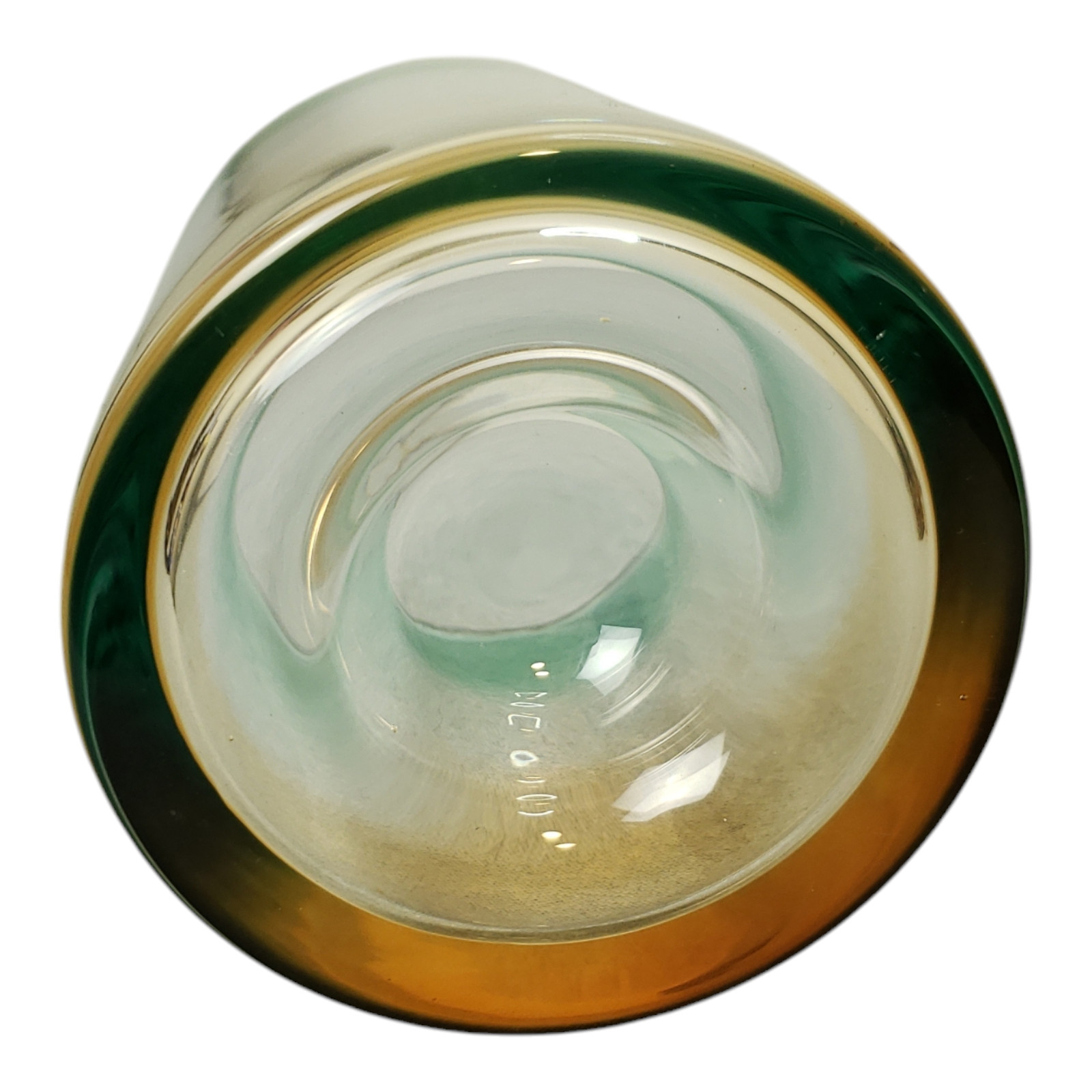 5pcs Glass Water Carafe w/ 4 Tea Cups Set Colorful Ombre Designer 