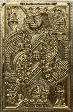 King of Hearts rectangular Wax Seal Stamp Head, Unique, Intricate Design!