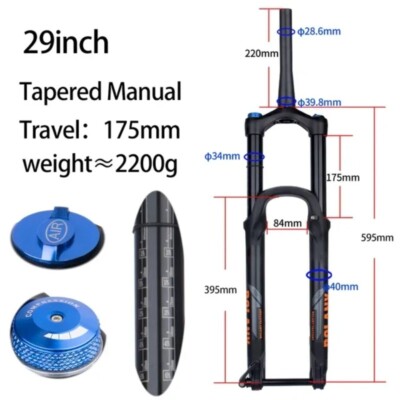 29/27.5inch 175mm Travel Mountain Bike Air Suspension Shock