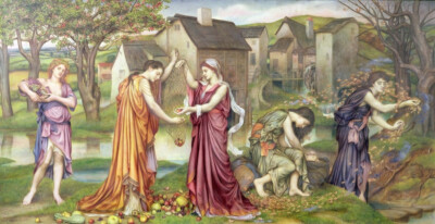 Die Trittfrequenz des Herbstes von Evelyn De Morgan