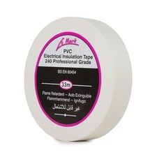 Pack Of 8 Rolls Of Le Mark PVC Electrical Insulation Tape 19mm x 33m White