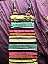 Multicoloured Superdry Vest Bodycon Dress Size 10