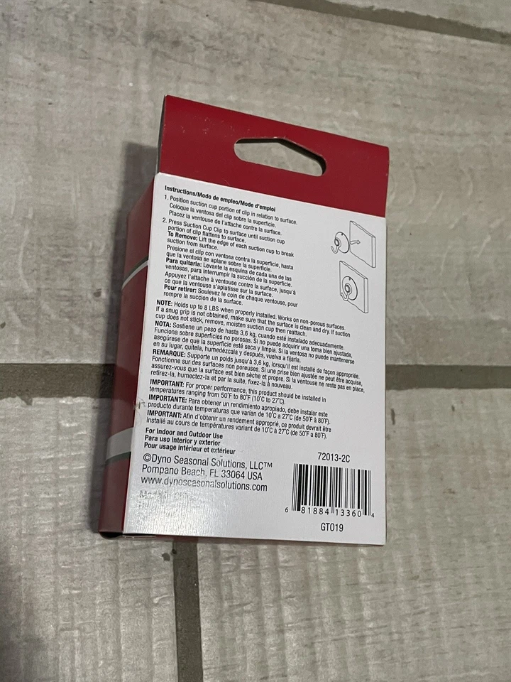 4 ventosas ganchos grandes decoraciones navideñas adornos soportes perchas Foto 2 de 3