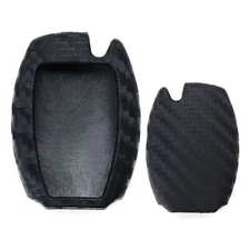 Carbon Fiber Soft Silicone Key Fob For Mercedes C E S M CLA CLS CLK GLK GLA GLC