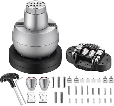 QNK Ball Vise 5'' Engraving Setting Tool 360° Rotation Engraving Block Vise Kits