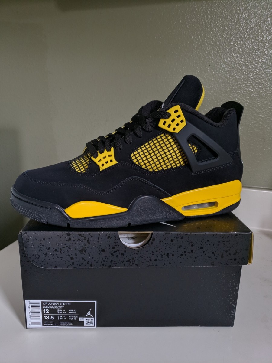 Size 12 nike air jordan 4 retro yellow thunder 2023 N0T red Size 12 nike air jordan 4 retro yellow thunder 2023 N0T red