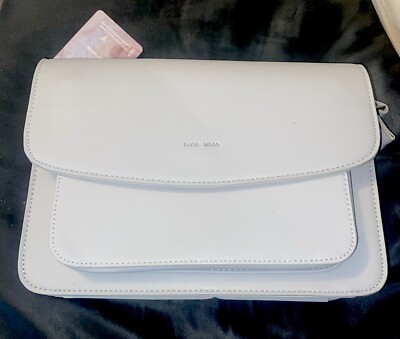 NEW Pixie Mood Zoe Crossbody Bag Vegan Leather Gray Cross Purse