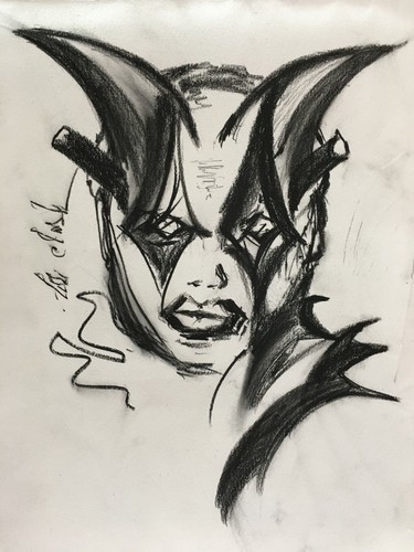 "Inner Demons" Charcoal Original lori clark Drawing 11" x 14" US Now - Picture 4 of 8