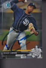 2017 Bowman Chrome * REGGIE LAWSON * Sand Diego Padres Signed Card (SIP323)