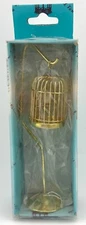 Victorian Bird Cage & Stand Dollhouse Accessory Town Square Miniatures D4751A