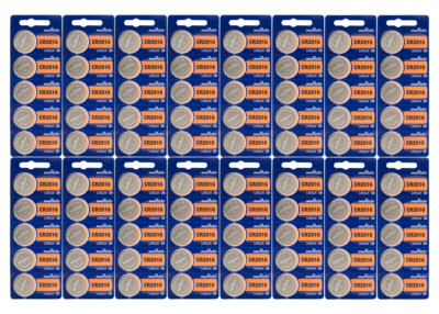 MURATA CR2016 3V Lithium Battery (80-Pack)