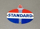VINTAGE 12” STANDARD OIL MOTOR PORCELAIN SIGN CAR GAS