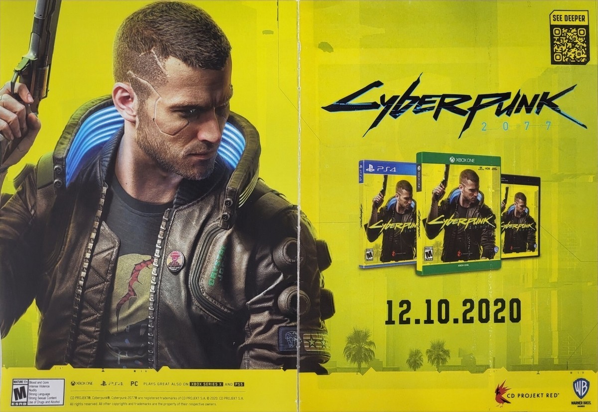 Cyberpunk 2077 Xbox One Playstation 4 Print Ad Artwork